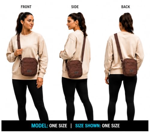 Image of Reebok Womens Crossbody Bags - Lightweight Sling Cell Phone Purse, Quilted Small Crossbody Bags Women