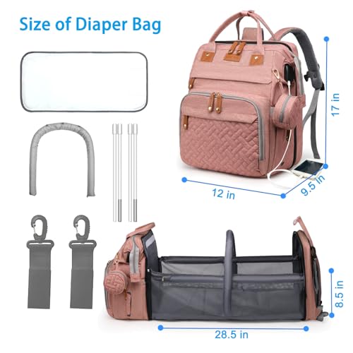 Jeryswet Diaper Bag with Changing Station