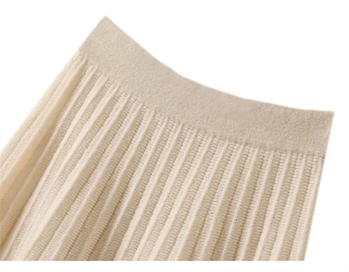 Women's High Waist Solid Knitting Skirt Wool Knitted Fashion A-Line Mini Skirts3