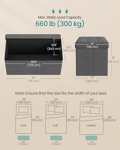 Folding Storage Ottoman - Quick Setup and Easy Storage - Image 4