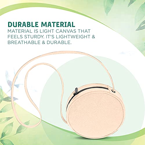Image of Lify Women's Women's Round Crossbody Handbags Mini Shoulder Bag Round Crossbody Wallet, Fashion Circle Crossbody Purse Clutch Handbag- 1 Piece
