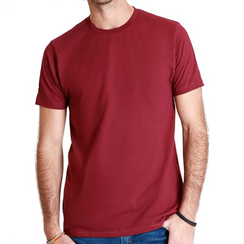 La mejor selección de Playera Roja favoritos de las personas. 42 Optima Playera Manga Corta 32702 para Hombre, Color Vino, Extra Grande