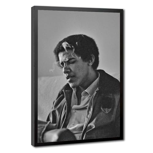 Young Barack Obama Smoking Weed cadre suspendu pour styliser un bureau moderne