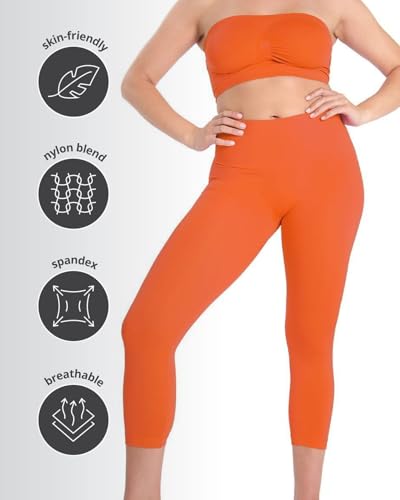 Image of SlimMe High Waisted Shapewear Leggings, Tummy Control Compression