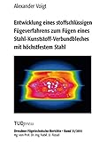 Entwicklung eines stoffschlüssigen Fügeverfahrens zum Fügen eines Stahl-Kunststoff-Verbundbleches mit höchstfestem Stahl (Dresdner Fügetechnische Berichte)