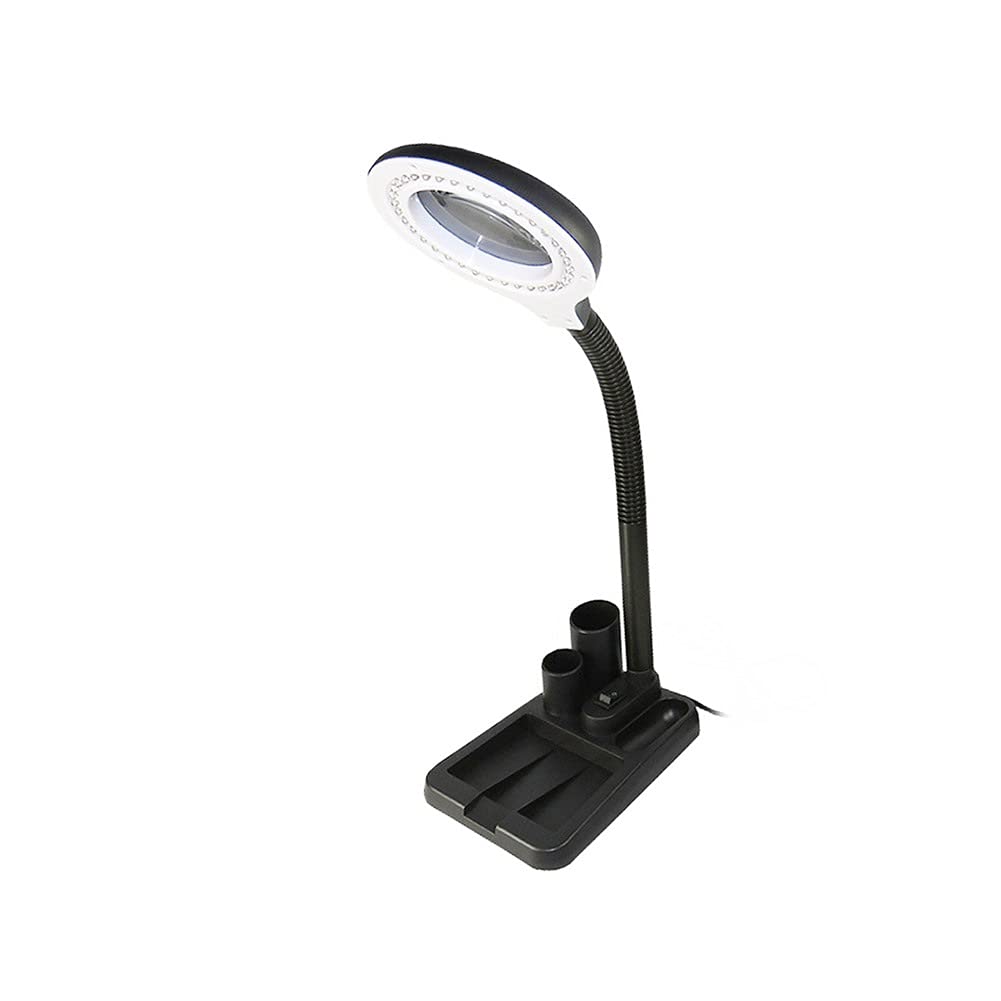 Profesjonalna Lampa Biurkowa Z Lupą 5X/10X Lupa Led Lekka Lampa Stołowa Do Czytania Ac110-6W Podświetlana Lampa Lupa