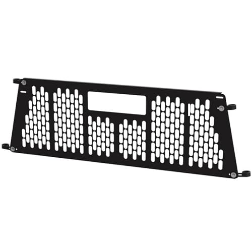Window Guard Rear Window Powder Coated Black Steel With Rubber Pads Brackets