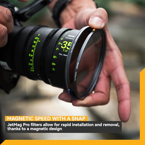 Image of NiSi - JetMag Pro 82MAG True Color CPL Filter, Magnetic Circular Polarizing Lens Filter - Nano Coated Optical Glass, Ultra-Slim Aluminum Frame, Anti-Glare, Color-Accurate - Lens Adapter Ring Required | - Magnetic Cpl for Nisi Jetmag Pro System with Secure Locking Design, Ultra-Slim, Optical Glass with Aluminum Frame, Nano