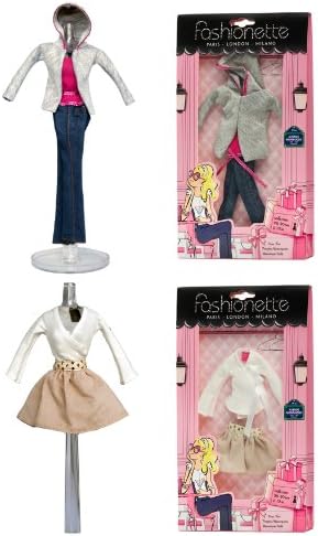 Fashionette Paris 2 Fashion Outfits - City Style designer + Vacation Style designer - to fit Barbie By