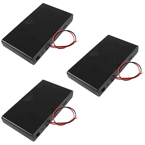 Aobao 3pcs 8 x AA 12V Battery Holder Case Box with...