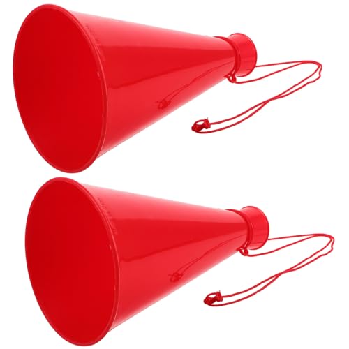 POPETPOP Megafoni Giocattolo Sportivi in Plastica Leggeri per Cheerleader e Sostenitori, Rumorista Portatile per Eventi Sportivi e Feste, Set da 2 Pezzi per Supporto di Gruppo e Attività