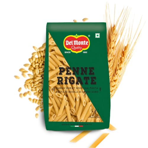 Image of Del Monte Penne Pasta (Imported) | Durum Wheat Semolina| No Maida | High in Dietary Fibre | Source of Protein | Cholesterol Free | Low Calories | No Artificial Ingredients, Salt & Sugar | 500g