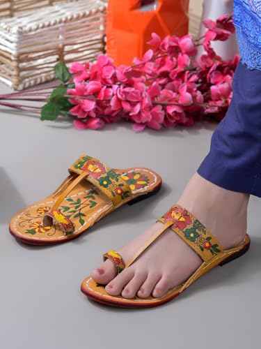 Image of Kolhapuri kolapuri chappal chapal slippers for women ladies original leather-24