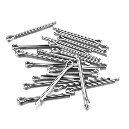 Stainless Steel Cotter Pin Assortment Set - R Clips, Split Pins, Assorted Clip Key Fastener Fitting Panel Kit for Automotive, Mechanics, Car Garage, Workshop (150 Pcs)