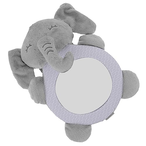 Totority Mirror Tummy Time Rearview Mirror Toys Elephant for Crib Bed Stroller Rear Facing Random