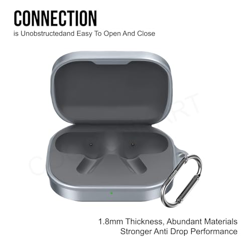Image of Soft Silicone Case Cover Compatible for Realme Buds Air 8 (Master Grey)
