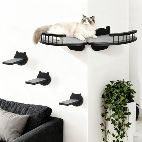 External-Corner Cat Wall Shelves