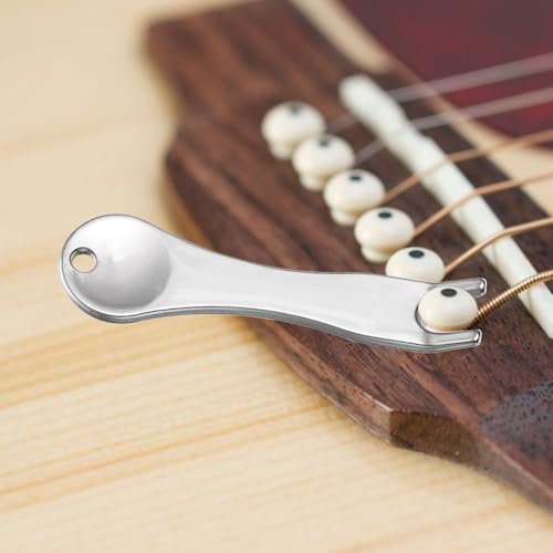 image for Ptwola 24 Pcs Acoustic Guitar Bridge Pins String Pegs Guitar Bridge Sa