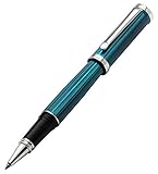 Xezo Architect Fine Executive Rollerball Pen Diamond-Cut Weighty Barrel Numbered Platinum Plated Limited Edition, Azure Blue (Architect Azure Blue R)