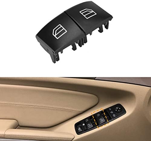 Moonlinks W164 Window Switch Button Compatible with Mercedes Benz ML GL R Class Window Switch Repair Button Covers, Front Left and Right Driver Side(W164 2006-2011,X164 2007-2012,W251 2006-2012,2 Pcs)