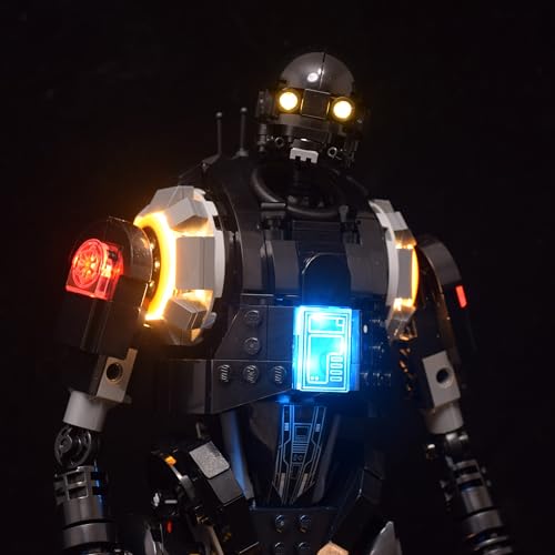 Image of LightGo LED Kit for K-2SO Security Droid Compatible with Lego 75434 | Lighting Only-Bricks Set Not Included