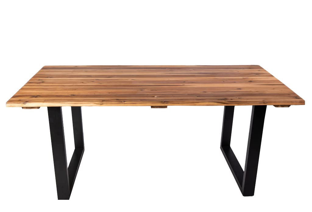 SAM Outdoor-Baumkantentisch Avila 180x90 cm Akazie geölt, U-Gestell
