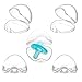 4 Pcs Schnullerbox für Baby,Transparent Schnullerbox,Schnullerbox Tragbar,Schnuller Vorratsbehälter,Schnuller Box Staubdicht,Transparent Staubdicht Box