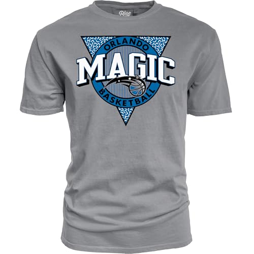 Orlando Magic NBA Officially Licensed T-Shirt Ringspun Triblock Gray, Large