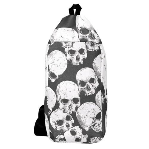 Sac à dos à bandoulière compact Horror Dead Skull pour soulager le dos en rando