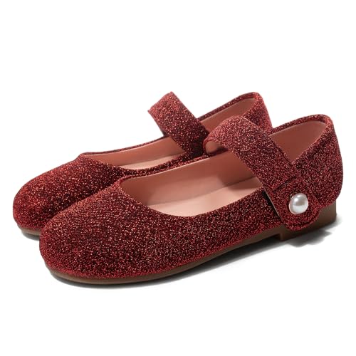 Girl's Retro Penny Pearl Strap Closed Square Toe Low Chunky Heel Snap Comfortable Ballets Work Vintage Office Flats Formal Occasion Concise Dating Wedding Casual Daily Wear Shoes2