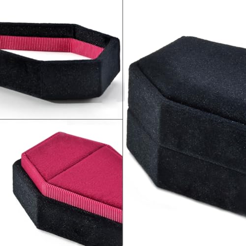 Boîte à bagues en velours faite à la main pour collectionneurs - 5
