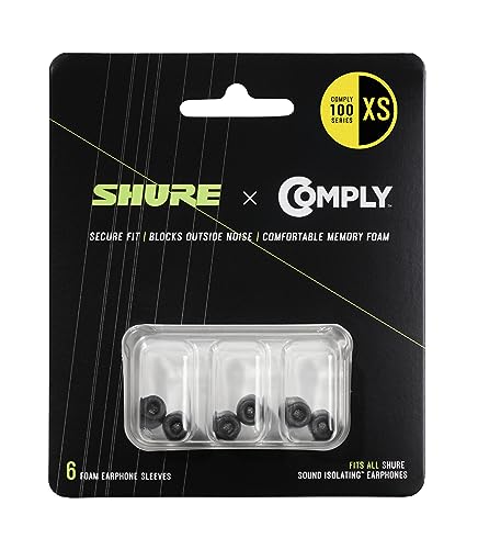 Shure �V���A Comply�������p�\�t�g�t�H�[���C���p�b�h XS�T�C�Y 3�g���� EACYF1-6XS SE AONIC ���Չ����C���z���p �y�������K�i�z