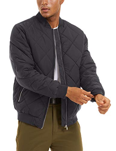 Cotrasen Men's Varsity Jacket Thicken Military Ski Jacket With Zipper Pockets #TOP1