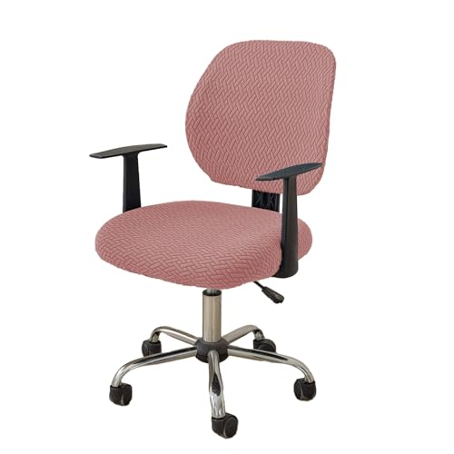 Dehnbarer Computer-/Bürostuhlbezug – Schwarzer Schutzbezug Waschbar, Für Stühle Mit Rückenlehne 36–50 Cm & Sitz 38–52 Cm