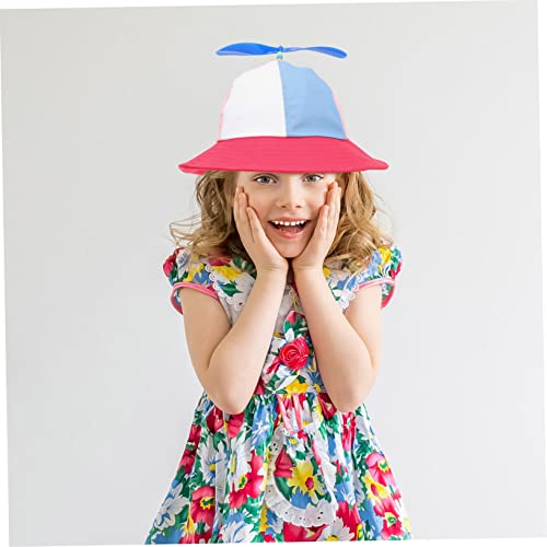 Sombrero de cubo infantil transpirable de bambú con libélula para el verano 7