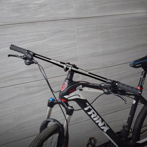 DELVOYE MTB Flat Handlebar &Phi;31.8mm*700/800mm Extra Long Bicycle Flat Bar Aluminium Alloy Mountain Bike Road Bike Downhill Handlebars (Color : Silver, Size : 800mm)