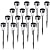 SUNNEST Solar Lights Outdoor Christmas - 16 Pack Solar Pathway Lights Waterproof Steel Metal Auto On/Off Solar Garden Lights Bright Up to 10 Hrs for Pathway Walkway Patio Yard Garden Lawn Driveway
