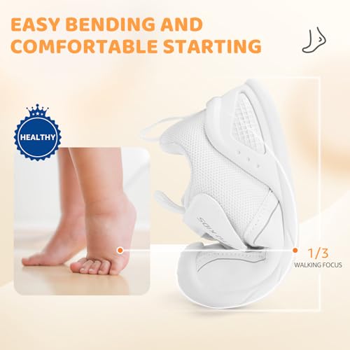 Image of STQ KIDS Baby Walking Shoes with Wide Toe Box Shoes for 6 12 18 24 Months | Baby Barefoot Walking Shoes With Adjustable Hook-And-Loop Straps For First Steps and Daily Wear