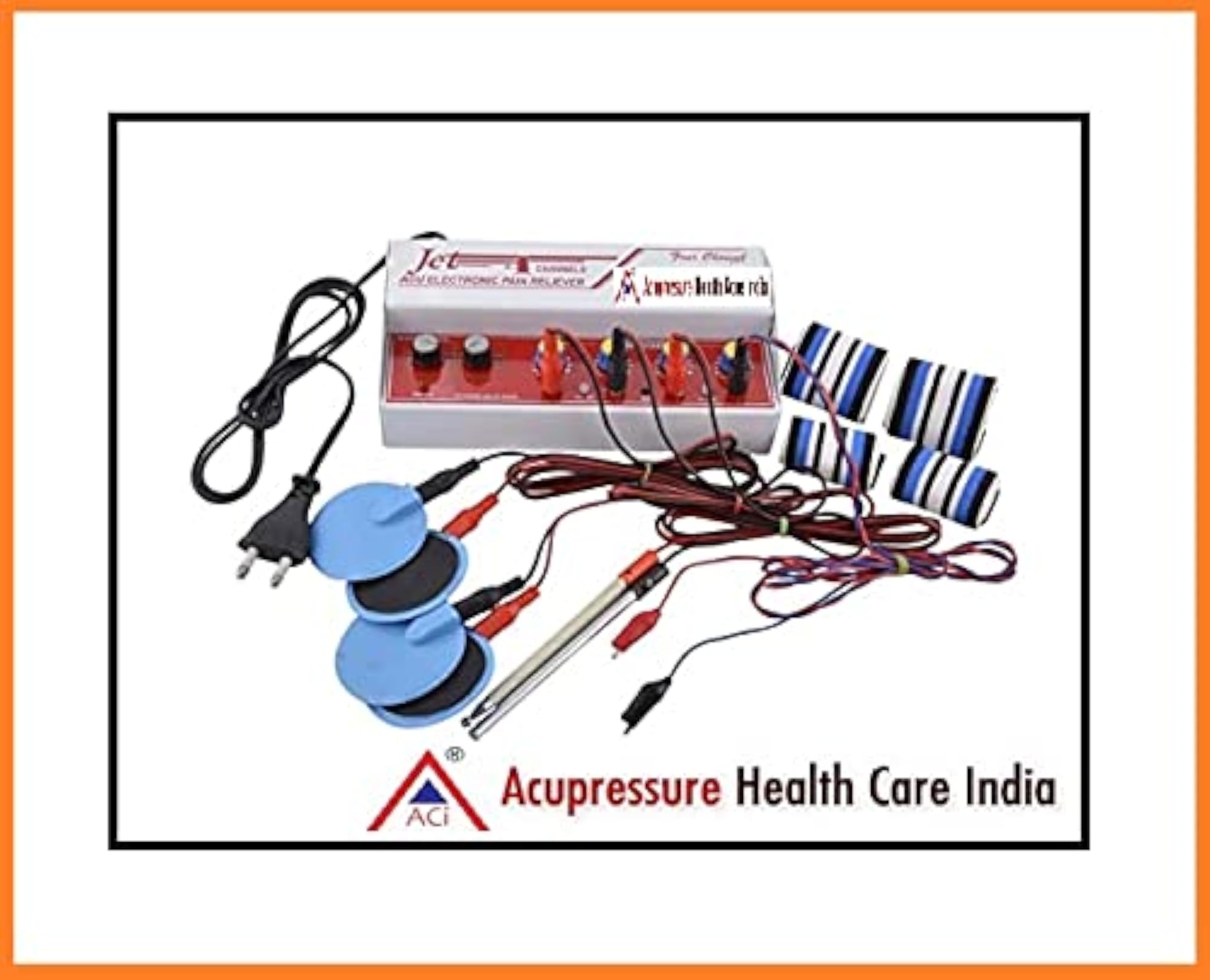 ACi Acupressure Stimulator - T.N.S. Four Channels Jet Plus