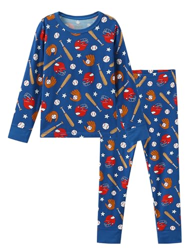 Toddlers Pajama Set Baby Girls Boys Pajamas Soft Viscose from Bamboo Long Sleeve Snug Fit Sleepwear