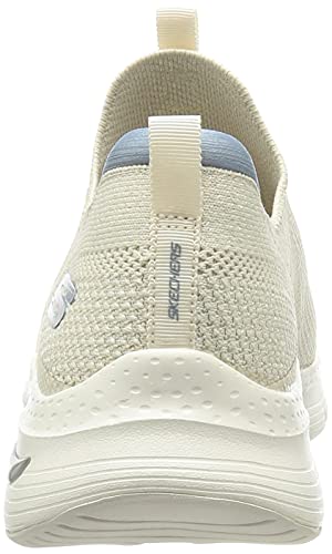 Skechers Women's Arch FIT Keep IT UP Sneaker, White, 8