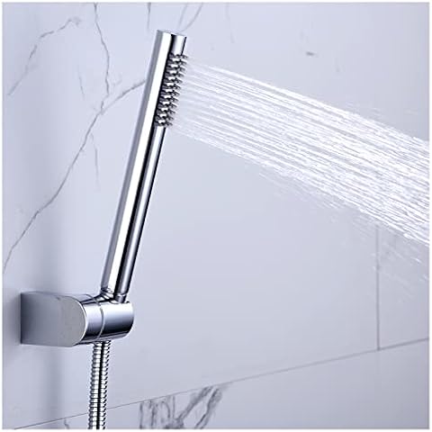 Handbrause| Wassersparend | Messing 48 Loch Hochdruck Rain-Strahl|Anti-kalk Brausestrahl |Die Oberfläche des Zylinders ist verchromt Cover