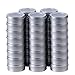 2 Ounce Metal Tin Cans Round Empty Container Cans with Clear Top for Kitchen, Office, Candles, Candies, Small Crafts (48)