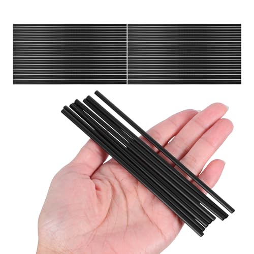 MAGICLULU 1000pcs Black Disposable Cocktail Stir Plastic Straws miniatura 1