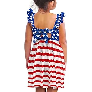 Vieille Toddler Girls Summer Dress Ruffle Short Sleeve Cute Mermaid Backless Kids Casual Beach Dress 3 7T