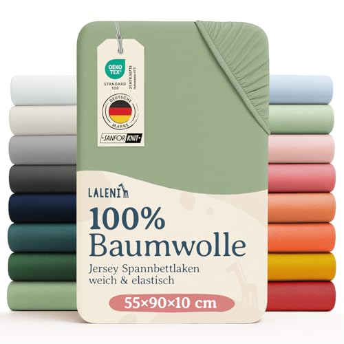 Laleni Jersey Spannbettlaken 55x90cm Beistellbett 2er Set - Oeko-TEX zertifiziertes Spannbettlaken Beistellbett/Stubenwagen Bezug 100{28182f38cc6244df1eeb86bc417ac0bcf865a0ee652927f5c997ba68892a08c2} Baumwolle - Spannbettlaken Kinderwagen - Baby Bettwäsche Grün Laleni Jersey Spannbettlaken 55x90cm Beistellbett 2er Set - Oeko-TEX zertifiziertes Spannbettlaken Beistellbett/Stubenwagen Bezug 100{28182f38cc6244df1eeb86bc417ac0bcf865a0ee652927f5c997ba68892a08c2} Baumwolle - Spannbettlaken Kinderwagen - Baby Bettwäsche Grün
