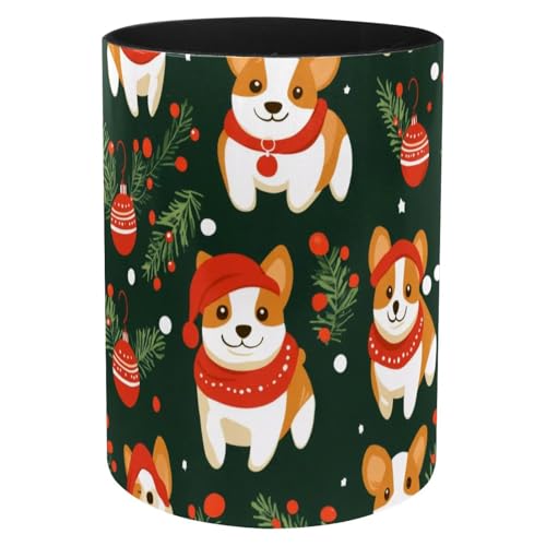 Porte-stylos en métal corgi de Noël, le cadeau idéal pour le bureau et l'école