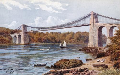 Tableau Pont de Menai habiller un grand mur vide poster classique Quinton 60x90cm