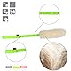 Dingo Hundespielzeug Schaf Pelz Naturfell mit Bungee-Griff Agility Apporte Motivation Spiel Zerrspielzeuge Training Grün Griff 15581