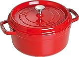 STAUB La Cocotte Casseruola, Ghisa, Rosso Ciliegia, 24 cm